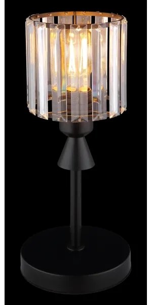 Globo 15742T - Stolná lampa JORDANA 1xE27/60W/230V pr. 15 cm čierna