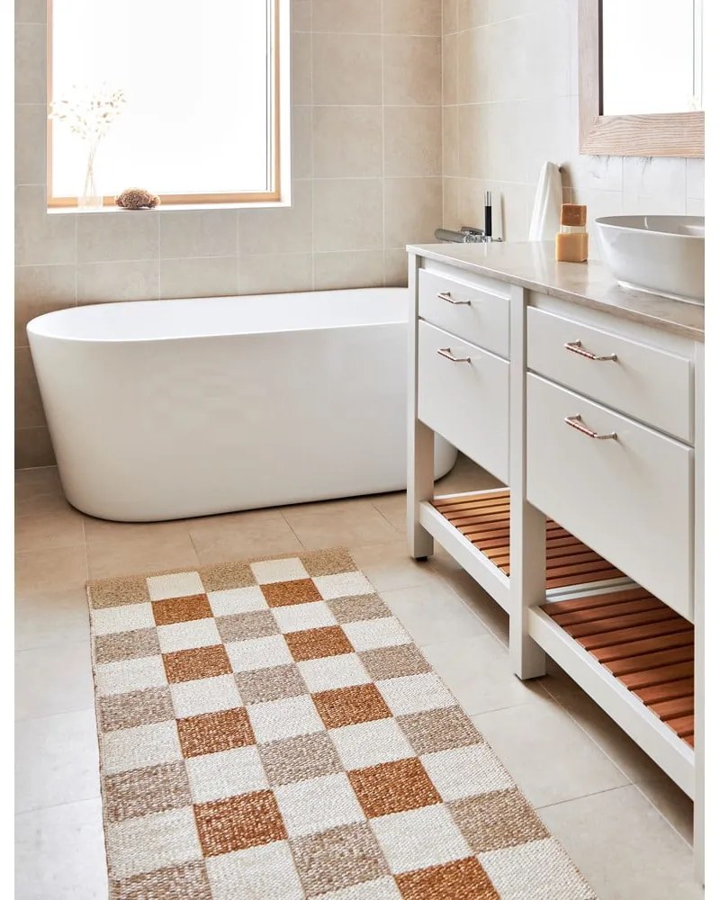 Okrovožlto-béžový vnútorný a vonkajší behúň 70x300 cm Pix Vanilla Ochre – Pappelina