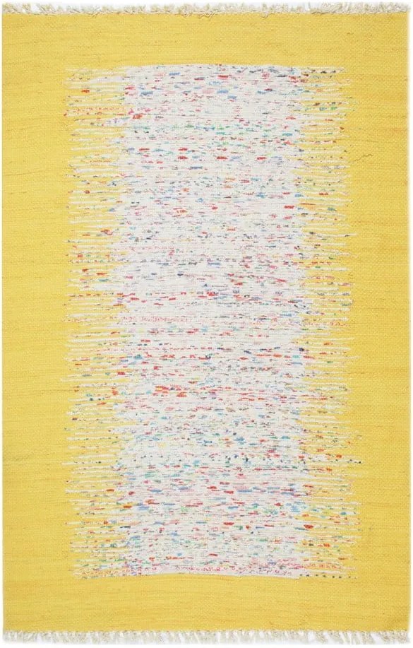 Žltý koberec Eco Rugs Yolk, 80 × 150 cm
