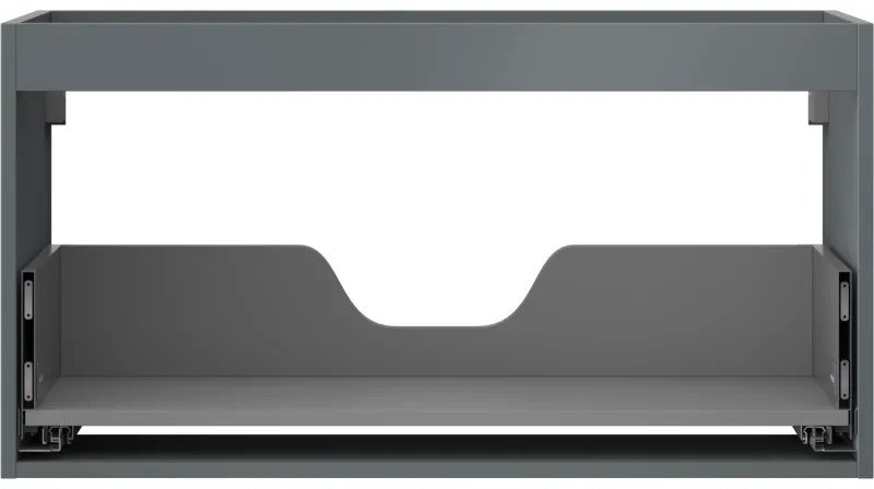 Mexen Box-A, závesná skrinka 90 cm, 1 zásuvka, grafitová matná, 91AX0-0900-470-1-66