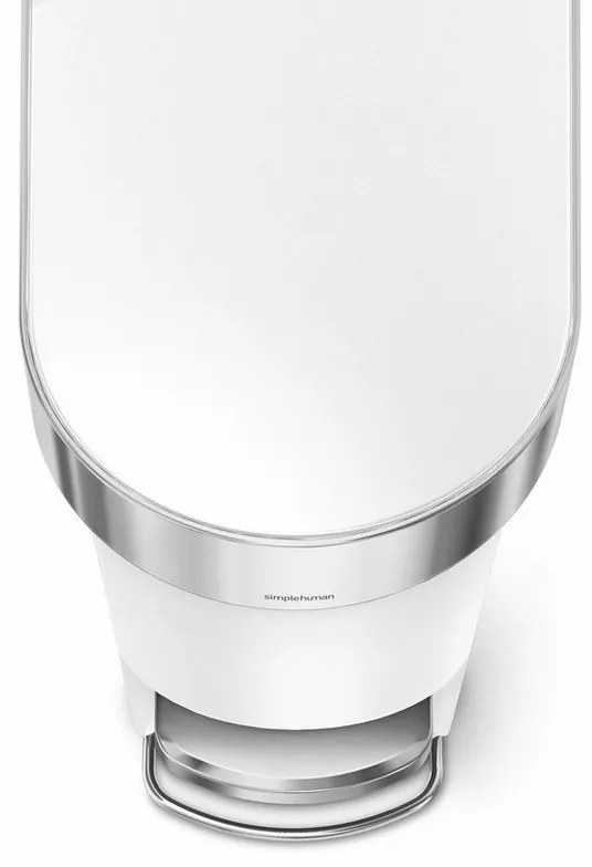 Pedálový kôš Slim 40 l, biela