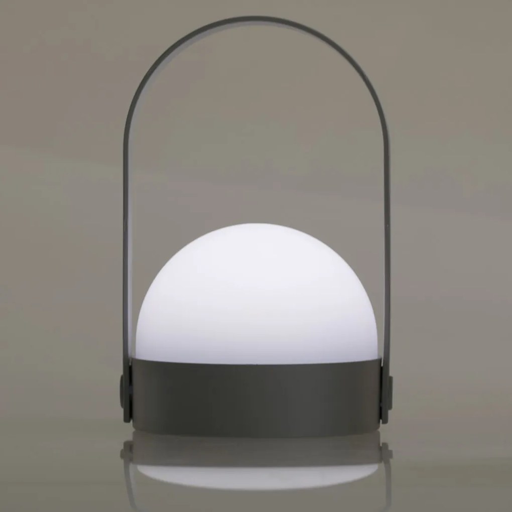 Prenosná LED lampa KAMPI sivá