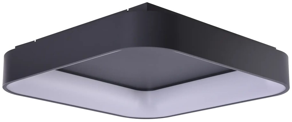 Moderné LED stropné svietidlo Solvent S 80 sivé s diaľkovým ovládačom