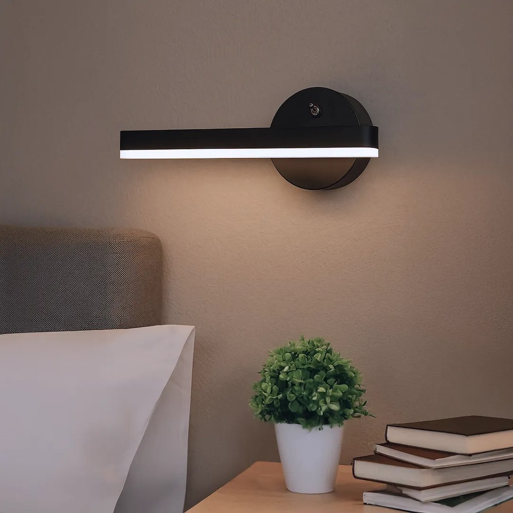 Nástenné LED svietidlo Sydney L, 1x LED 6w, 4000k, b