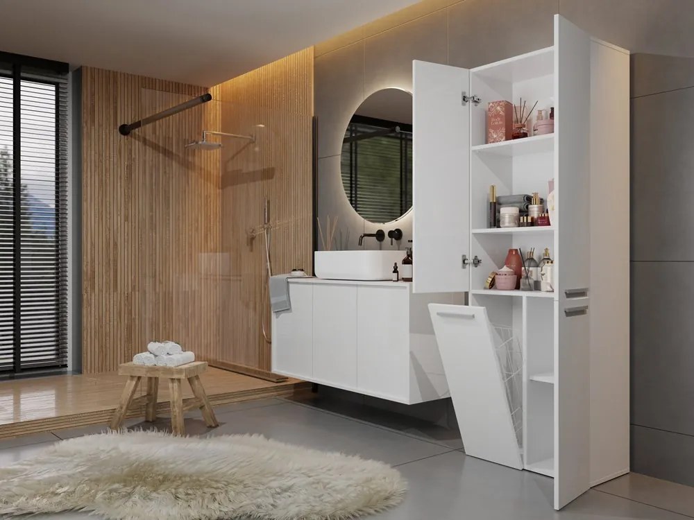 Kúpeľňová skrinka Neltossa 1 (biela). Akcia -17%. Vlastná spoľahlivá doprava až k Vám domov. 1132984