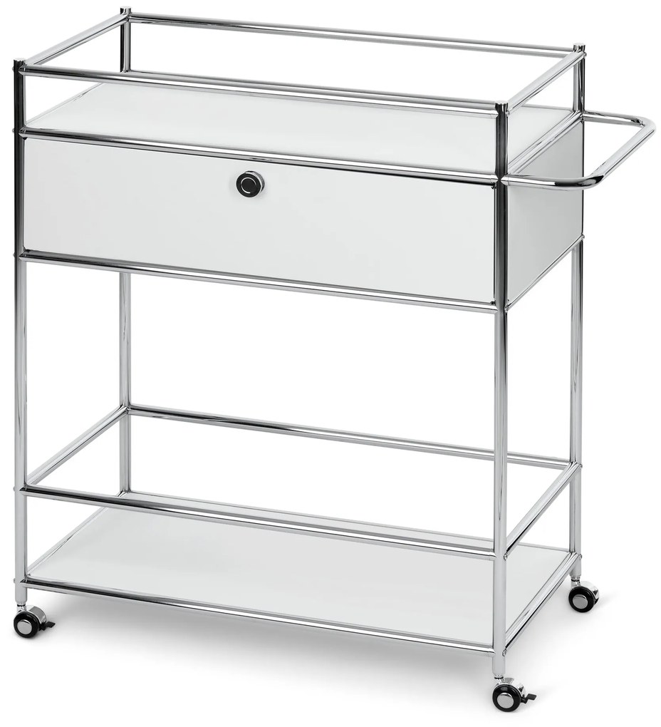 Kovový stolík »CN3« so zásuvkou