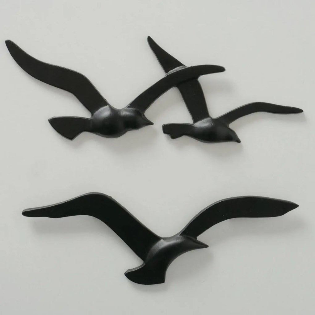 Nástenná dekorácia BIRD čierna