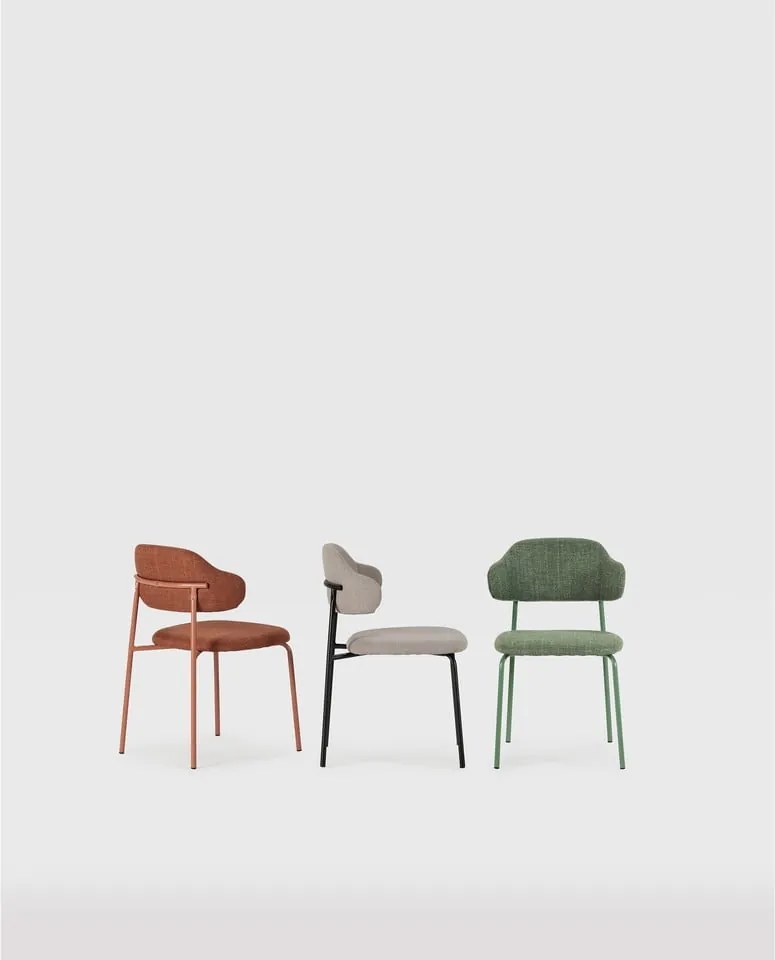 Svetlosivé jedálenské stoličky v súprave 4 ks Adriel – Marckeric