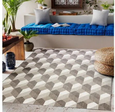 Koberec Floorlux sizal flat 48624/686 3D kocky