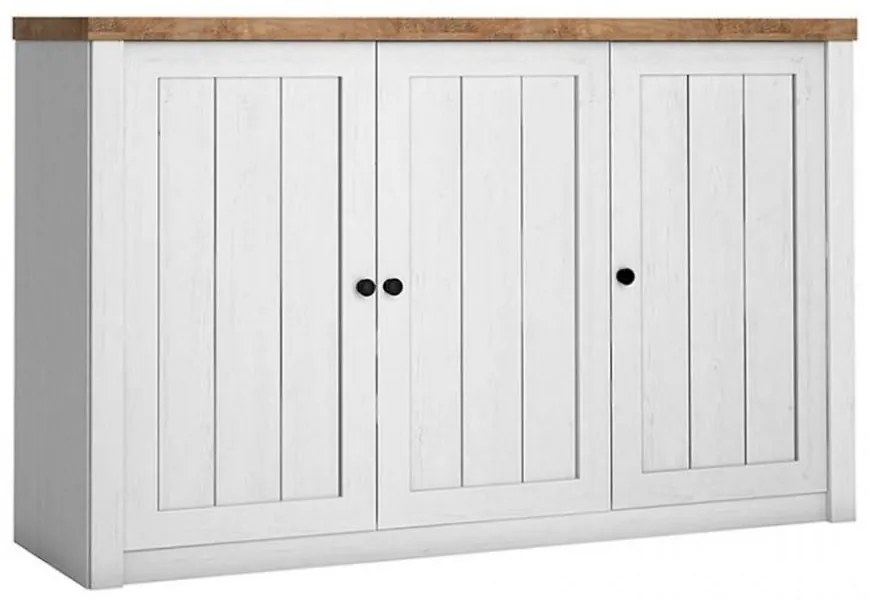 Komoda Prowansja K3D borovica andersen/dub lefkas