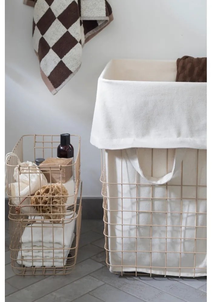 Béžový kovovo-látkový kôš na bielizeň 64 l Store-It – Mette Ditmer Denmark