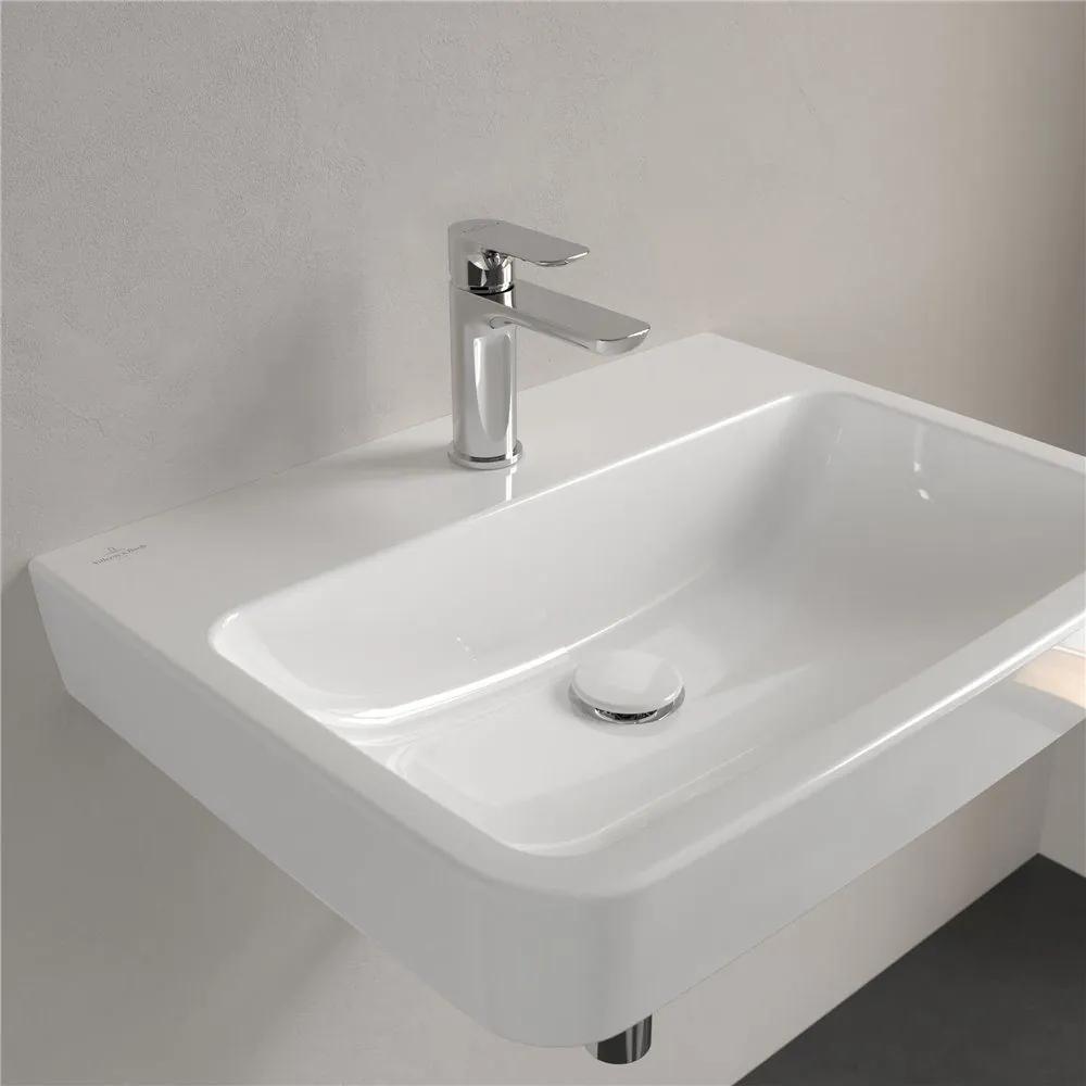 VILLEROY &amp; BOCH O.novo závesné umývadlo s otvorom (zadná a spodná strana brúsená), bez prepadu, 600 x 460 mm, biela alpská, 4A416L01