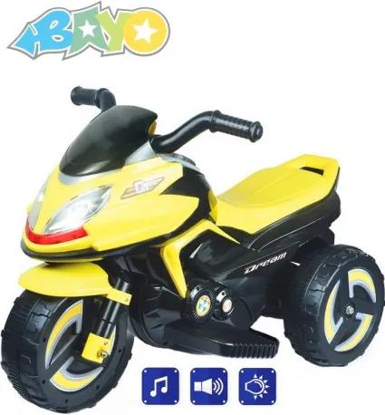 BAYO elektrická motorka KICK žltá