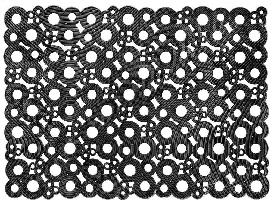 Jutex Rohož Bubbles black 007, Rozmery 0.70 x 0.50