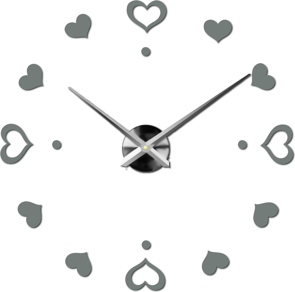 SENTOP | Nástenné hodiny ako obraz moderné hodiny vyrobené z plastu 12S046-S-Wall clock HEU- analógové