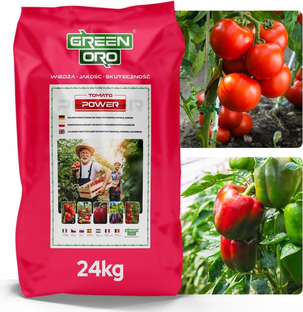 Hnojivo na paradajky Zemiaky Papriky Cukety Tomato Power 100 dní 24 kg Oro