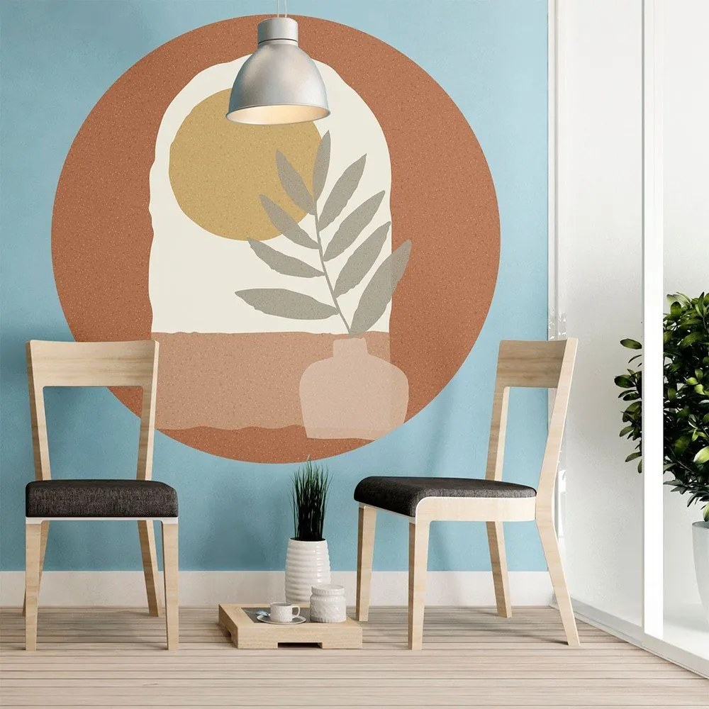 Samolepka na stenu 120x120 cm Sunrise and Olive Branch – Ambiance