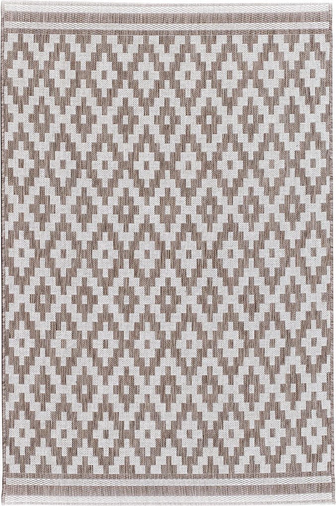 Koberec Modern Rhombs mink/beige 160 x 230 cm