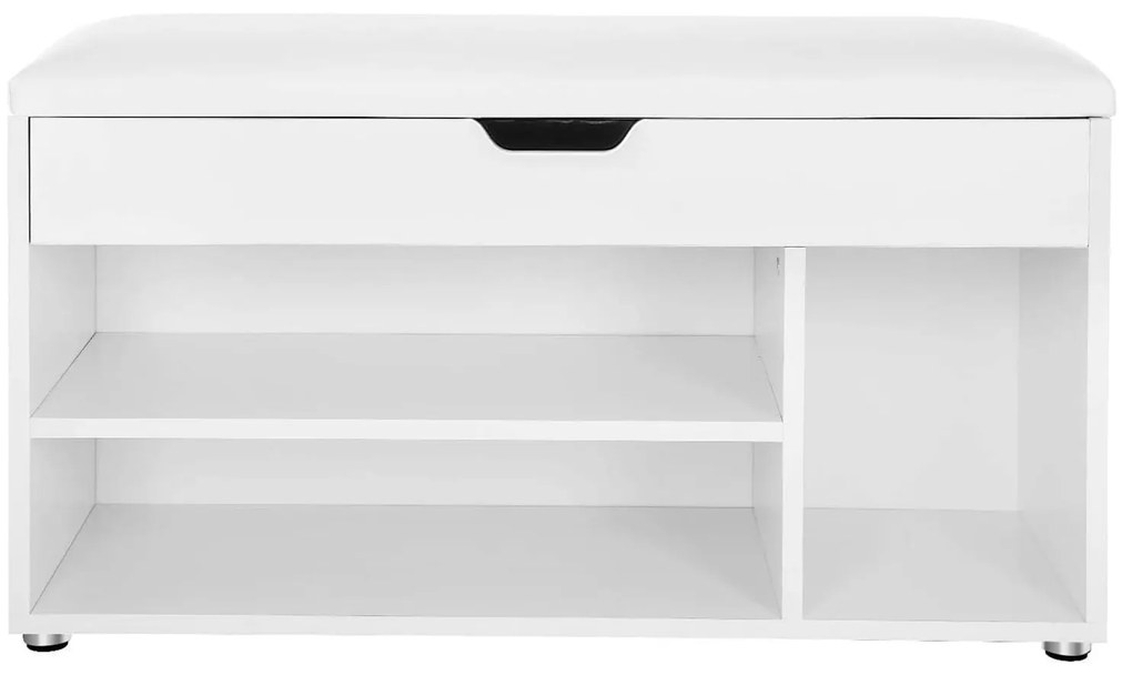 Biely botník s lavicou LEHAZA