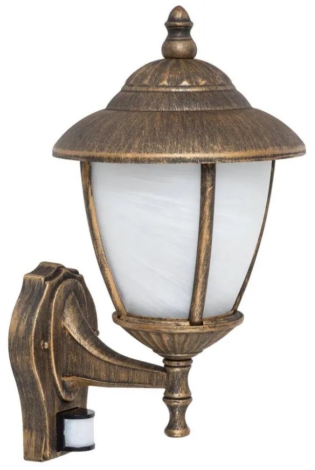 Rabalux 7836 - Vonkajšie nástenné svietidlo so senzorom MADRID 1xE27/60W/230V IP43