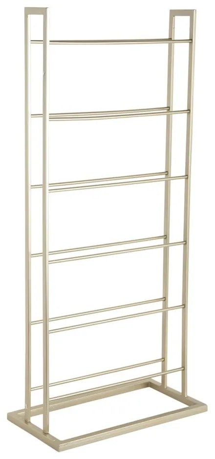 Kovový regál na víno v zlatej farbe počet fliaš 5 38x84,5x20 cm Single Floor – PT LIVING