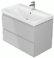 Cersanit - SET skrinka + umývadlo, šedý lesk, Moduo 80, S801-220-DSM