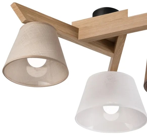 Brilagi - LED  Prisadený luster ANTHONY 3xE14/40W/230V dub