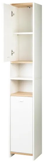 Livarno home Vysoká skrinka do kúpeľne, 32 x 180,5 x 28 cm, biela (100364405)