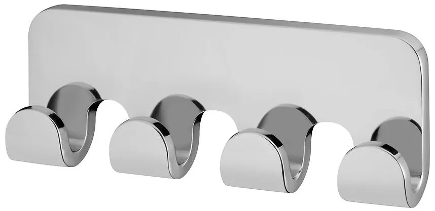 Vešiak 4-háčik chróm  4317 Natura Bisk