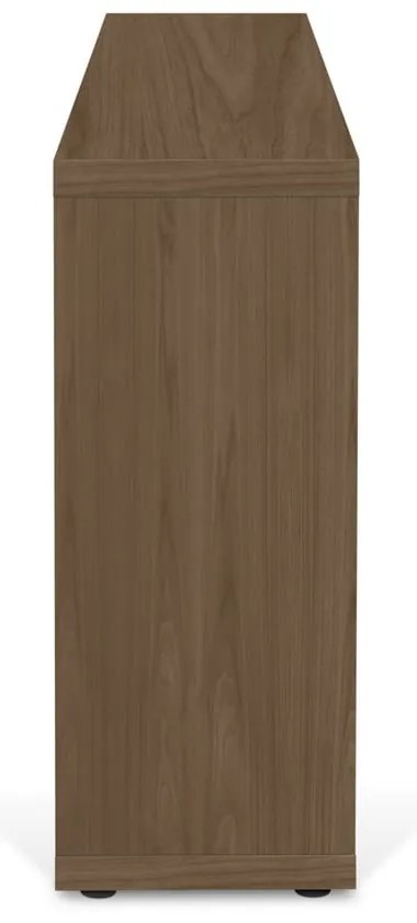Hnedá knižnica v dekore orecha 150x83 cm Berlin – TemaHome