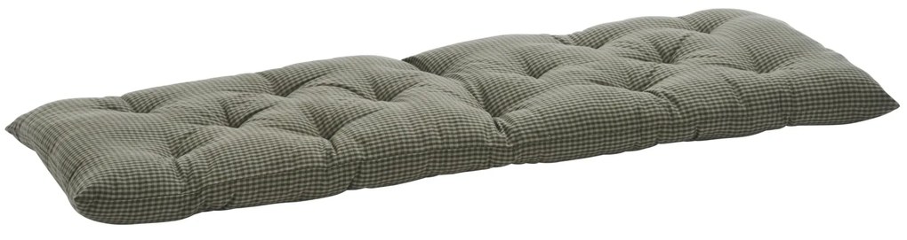 MADAM STOLTZ Prošívaná matrace Checked Dark Green 45 × 125 cm
