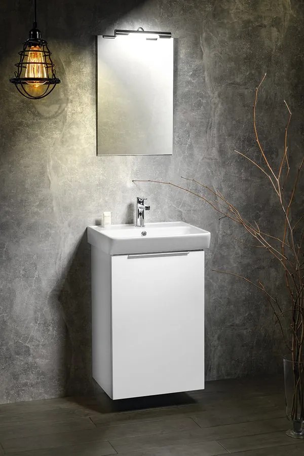 Bruckner Bruckner, NEON skrinka s keramickým umývadlom 60x41,5 cm, biela, 501.113.0