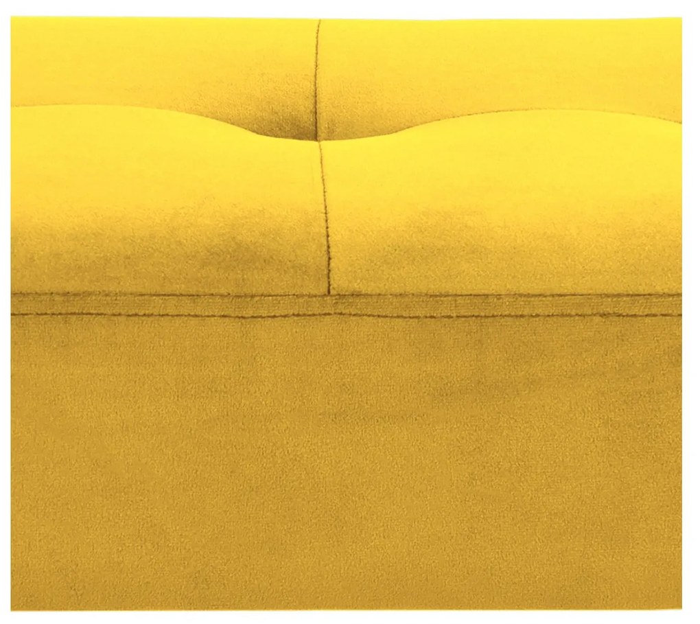 Lavička Glory žltá 45 × 95 × 38 cm ACTONA
