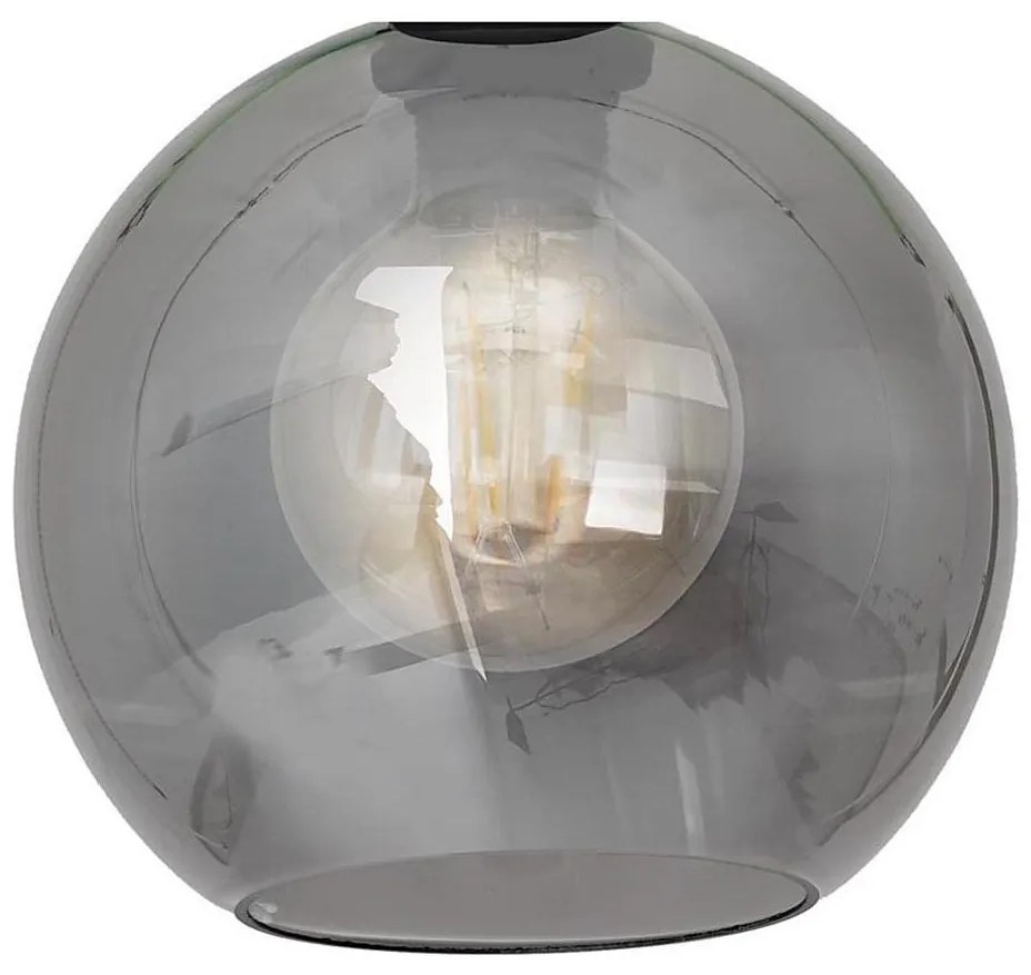 Náhradné sklo univerzálne SOFIA E27 pr. 20 cm dymová čierna