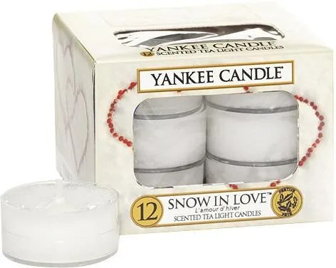 Yankee Candle Čajové sviečky Yankee Candle 12ks - Snow In Love