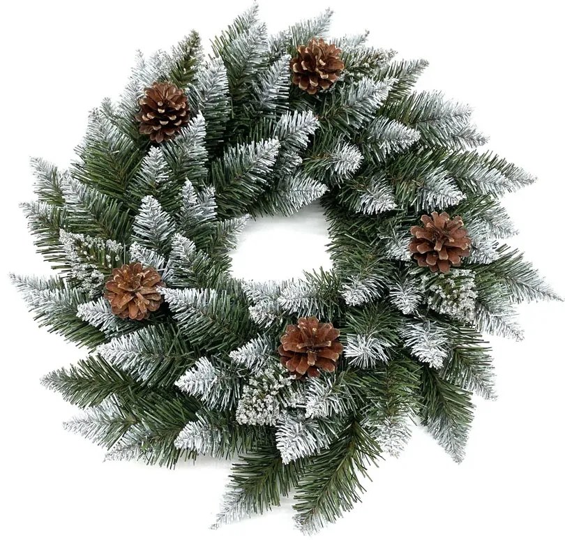 Dekorstudio Vianočný veniec diamantový so šiškami