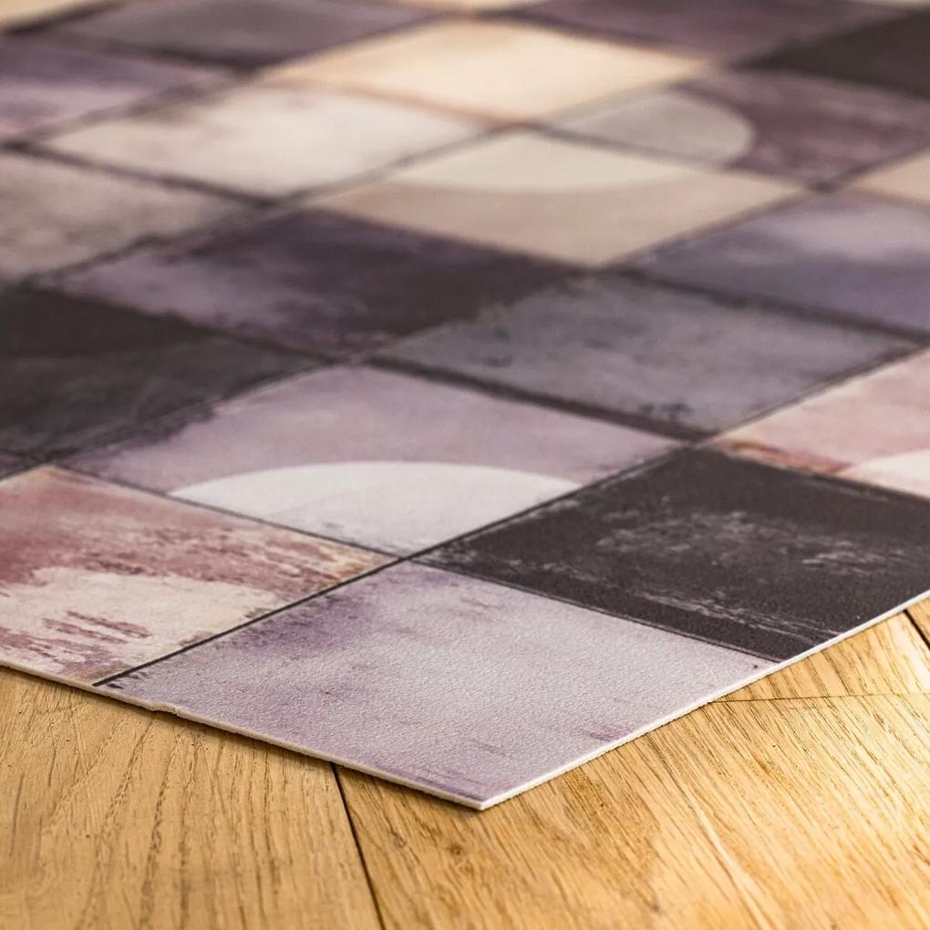 Vinylový koberec s efektom dlažby 4 veľkosti.