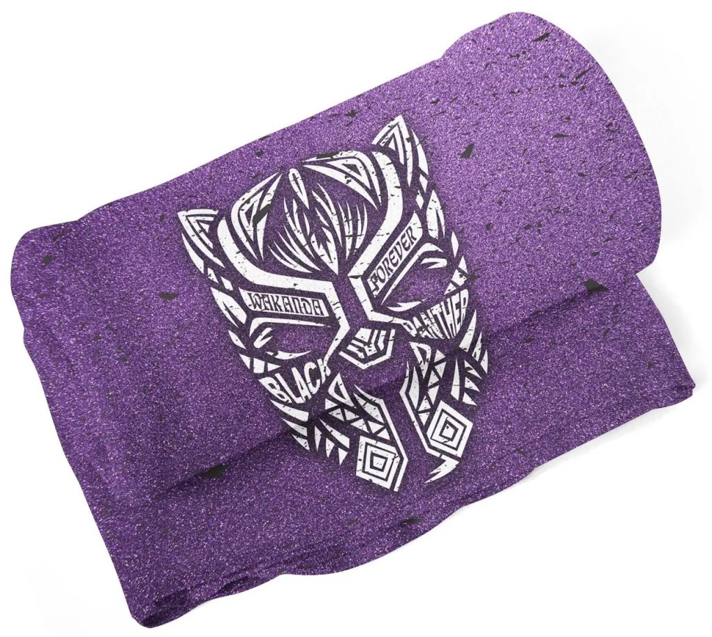 Sablio Deka BLACK PANTHER wakanda forever Biely - 150x120 cm