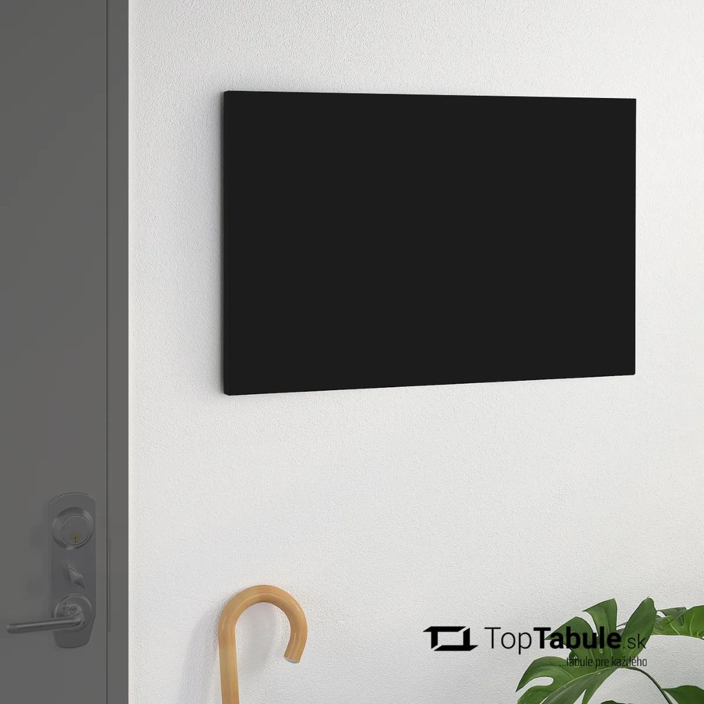 Toptabule.sk  Bezrámová magnetická tabuľa ČIERNA 150x100 cm