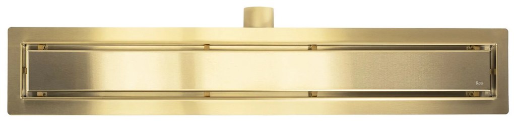 Rea Neox, odtokový žľab 2v1 s možnosťou vložiť dlažbu, 90cm, zlatá matná, REA-G4895