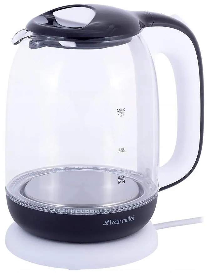 Rýchlovarná kanvica 1,7l (biela a čierna)