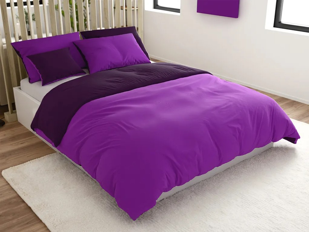 Bavlnené obliečky VIOLETTA fialové Rozmer obliečky: 70 x 90 cm | 140 x 200 cm