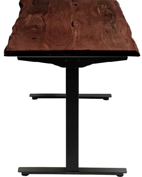 Office Harmony Dark písací stôl 200x100 cm tmavohnedý
