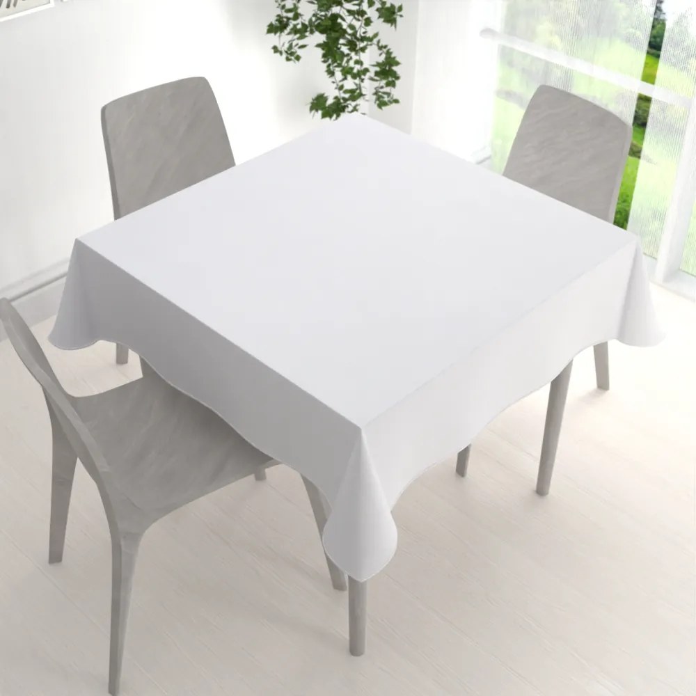 Biante Dekoračný štvorcový obrus Monako PM-126 Drobný nopkový vzor biely 130x130 cm