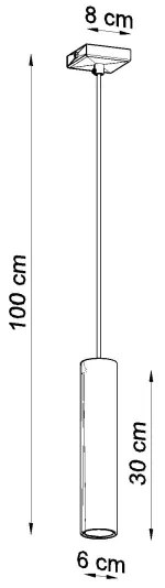 Sollux SL.1204 - Luster na lanku LAGOS 1xGU10/10W/230V chróm