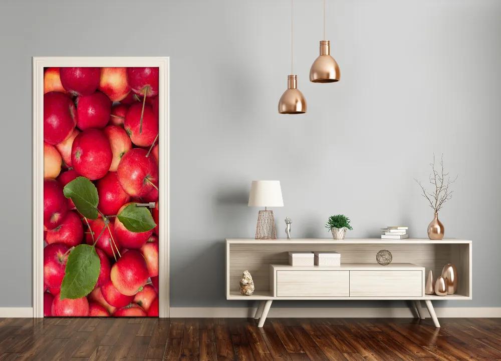 Fototapeta na dvere samolepiace červené jablká 95x205 cm