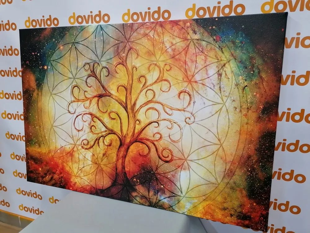 Obraz strom s kvetinou života