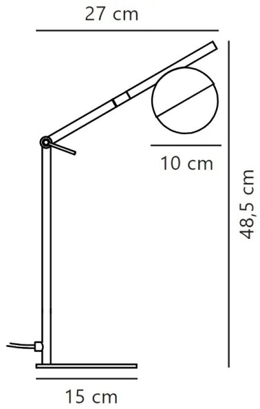 Nordlux - Stolná lampa CONTINA 1xG9/5W/230V čierna