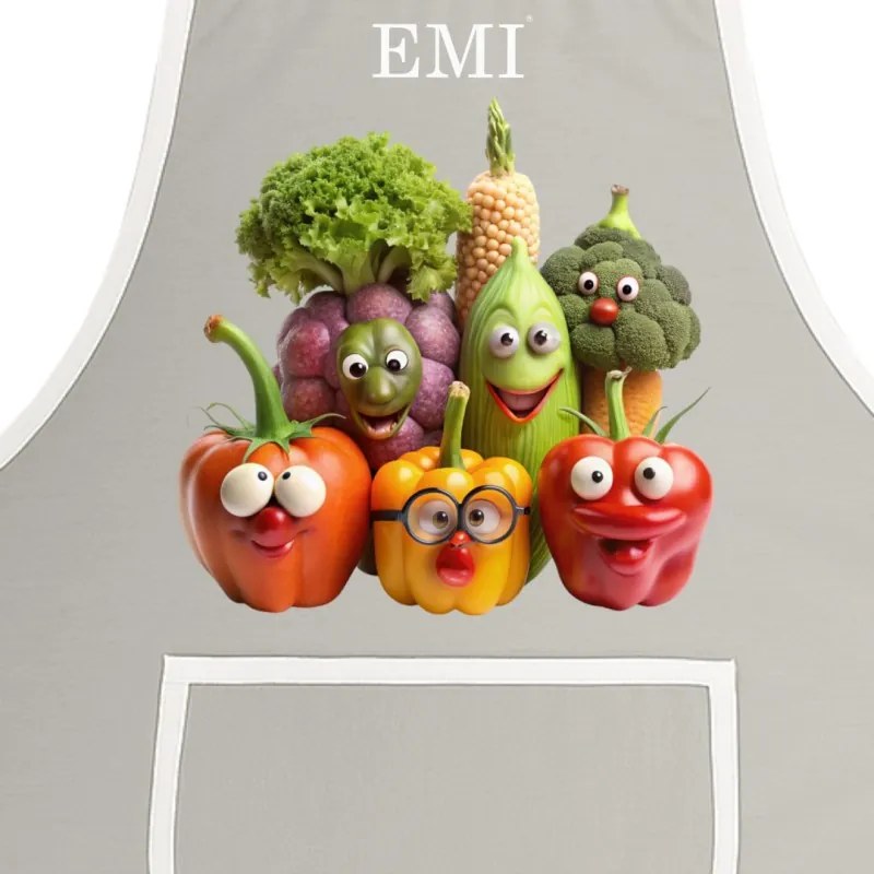 Kuchynská zástera Freshy EMI, sivá