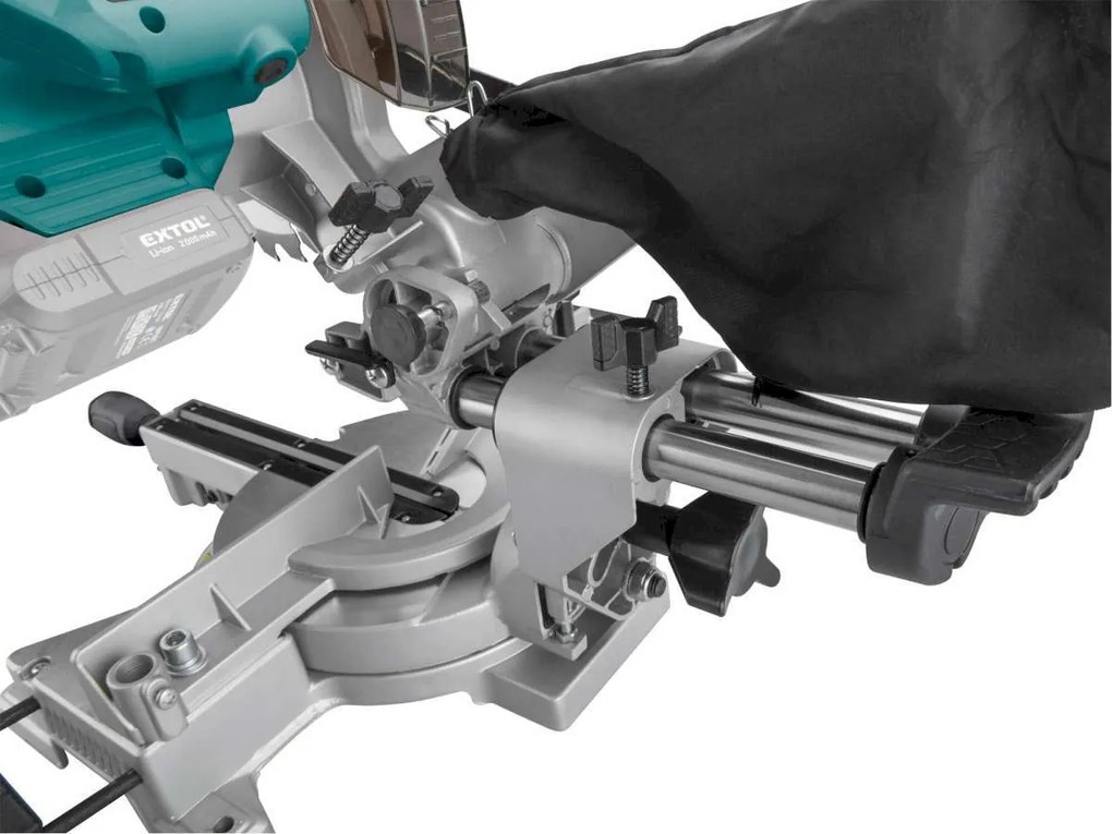 EXTOL INDUSTRIAL Pokosová AKU píla s posuvom, Share20V, bezuhlíkový motor, bez aku a nabíjačky 8791827